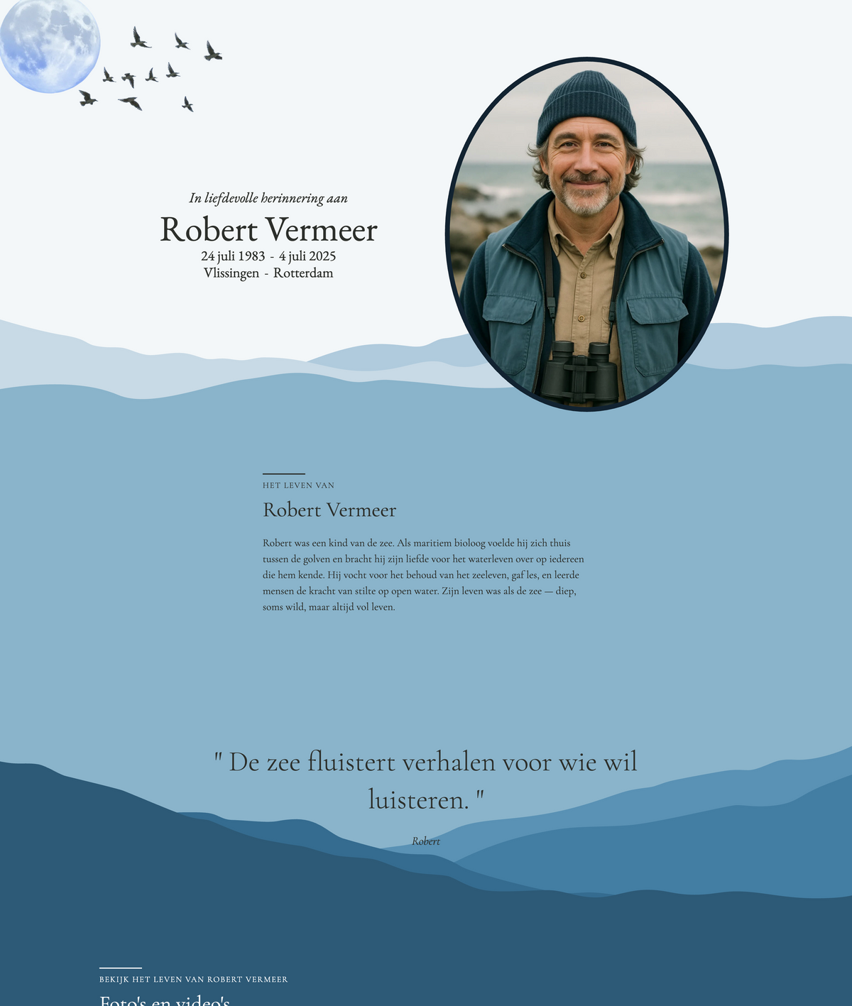 Abstract oceaan thema